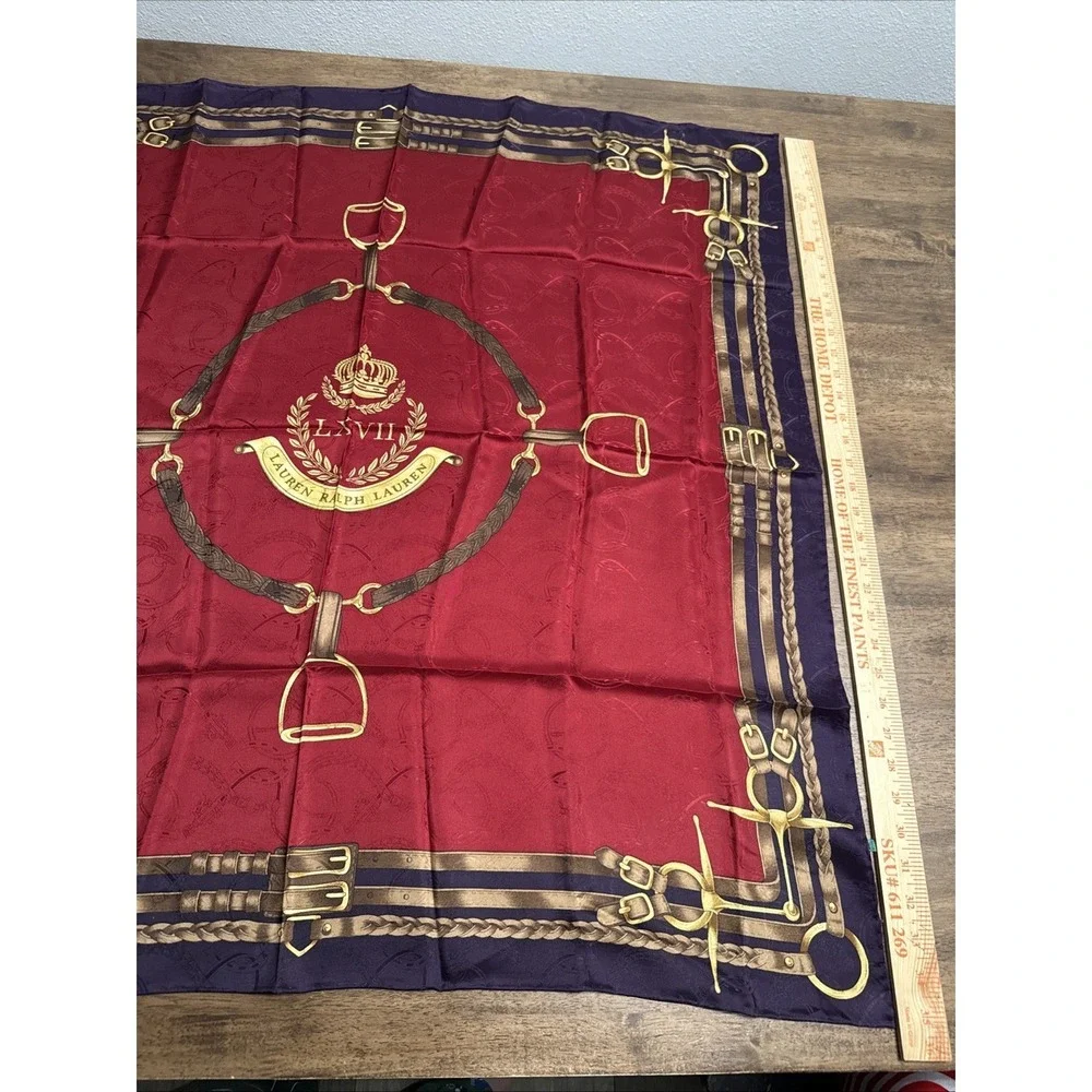 LAUREN Ralph Lauren Crest LXVII Silk‎ Scarf 35